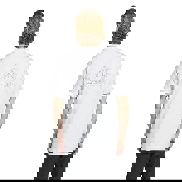 Adidas Mens Terrex Mountain Graphic T-Shirt - White - 