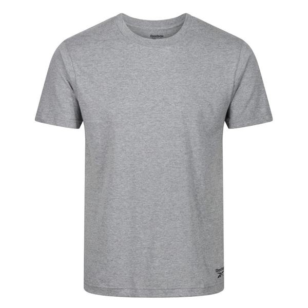 Reebok Mens Santo T-Shirt (Pack of 3) - Black/White/Grey - 