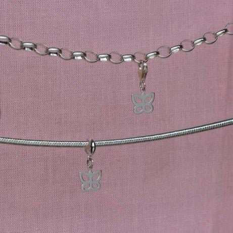 Sterling Silver Butterfly Charm - MYLEE London
