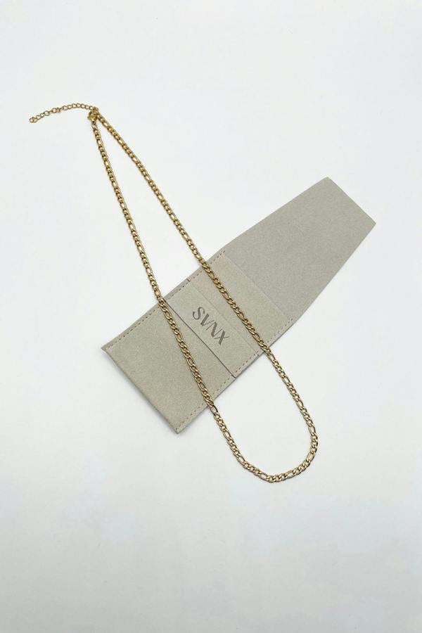 SVNX Figaro Chain Necklace in Gold