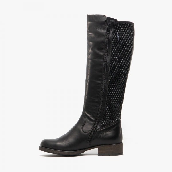 Rieker Z9591-00 Womens Tall Boots - Black