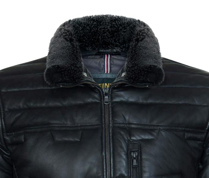 Infinity Leather Men's Leather Quilted Biker Jacket - Guayaquil