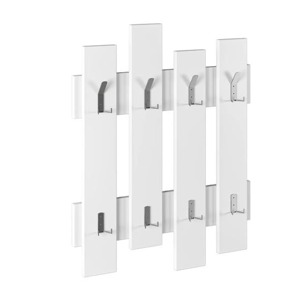 Decortie Wave Modern Wall-Mounted Coat Hanger with 8 Hooks 69 Width