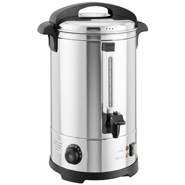 17L Catering Urn, 2500W Stainless Steel Hot Water Boiler Dispenser with Thermostat, Keep Warm Function and Easy Pour Tap