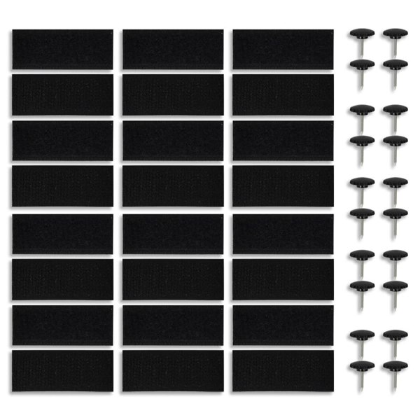 Berkfield Insect Door Curtain 210 x 100 cm 2 pcs Magnet Black