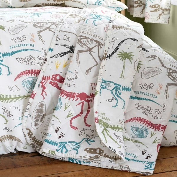 Dino Explorer Quilted Throw - Happy Linen Company