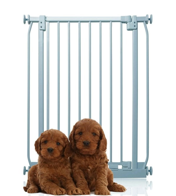 Bettacare Extra Tall Elite Dog Gate, 71cm - 80cm, Matt Grey, Extra Tall 96.8cm in Height, Pressure Fit Pet Gate