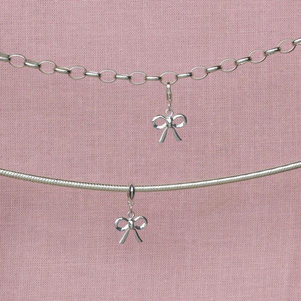 Sterling Silver Bow Charm - MYLEE London