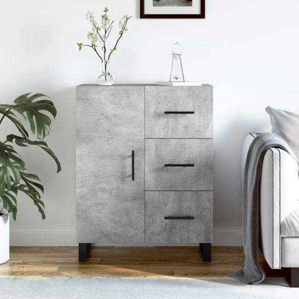 Berkfield Sideboard Concrete Grey 69.5x34x90 cm Engineered Wood