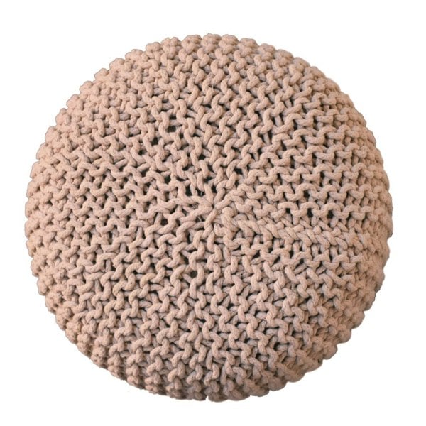 Artisan Furniture Keeva Beige Round Footstool