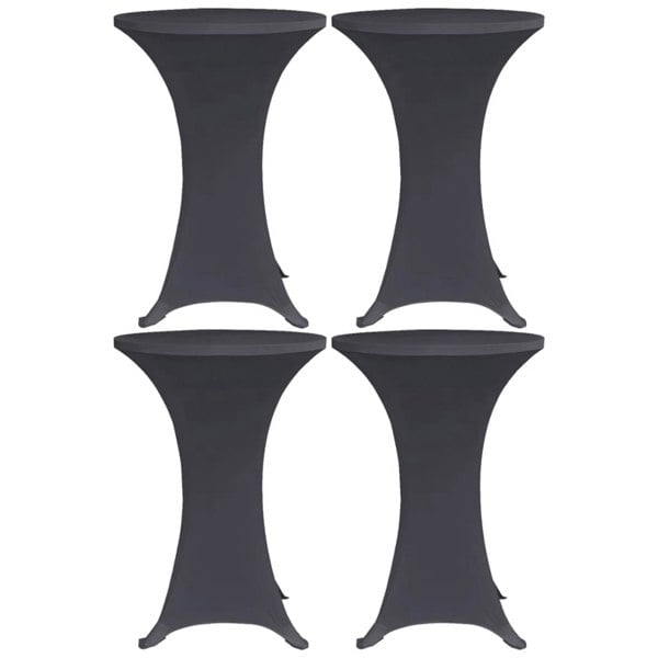 Berkfield Stretch Table Cover 4 pcs 70 cm Anthracite