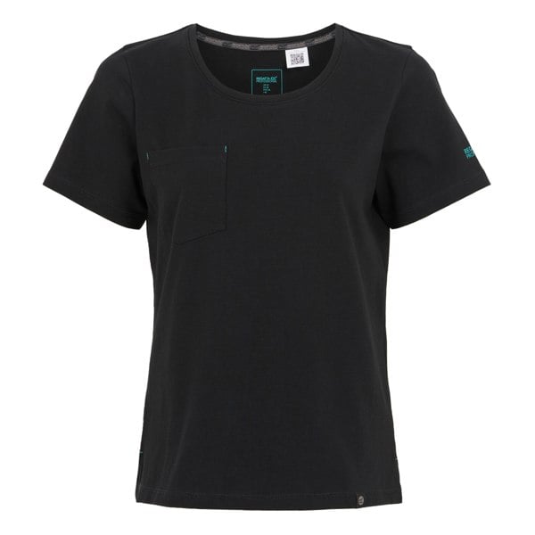 Regatta Professional Womens/Ladies Ada Cotton Stretch T-Shirt - Black