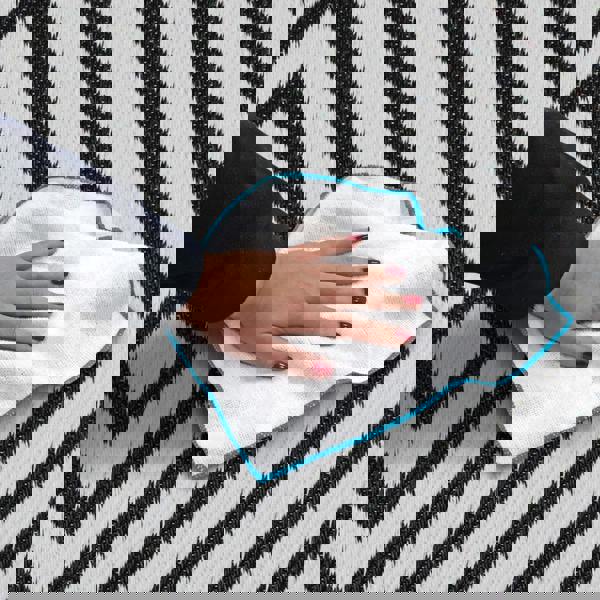 JVL The Gardener Reversible Tile Design Outdoor Patio Rug 120x170cm