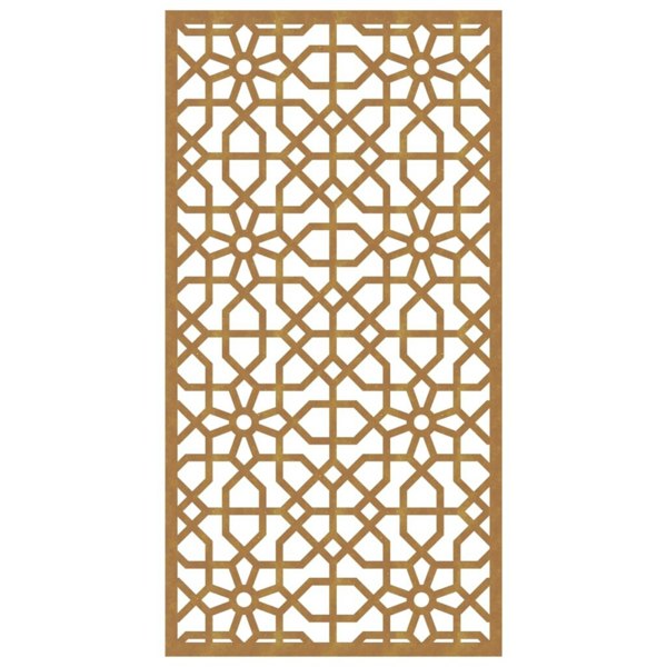 Berkfield Garden Wall Decoration 105x55 cm Corten Steel Moorish Design