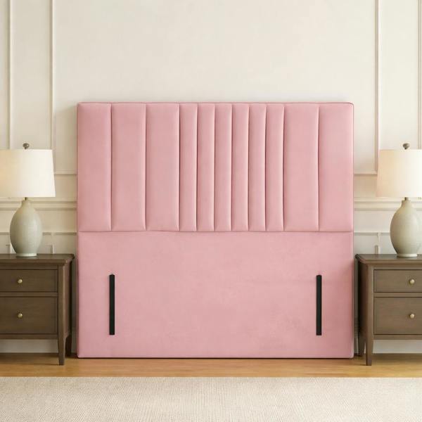 Great British Beds New Line Headboard - Pink Plush