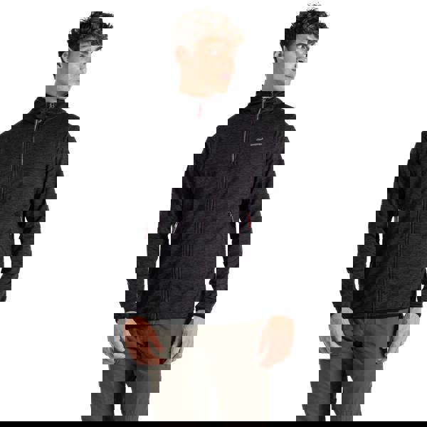 Craghoppers Mens Travos Full Zip Fleece Top - Black Pepper Marl - 