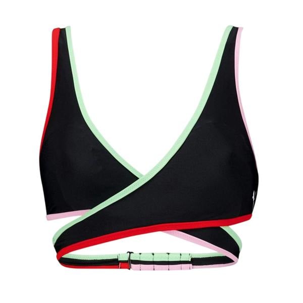 Puma Womens/Ladies Plunge Bikini Top - Black - 