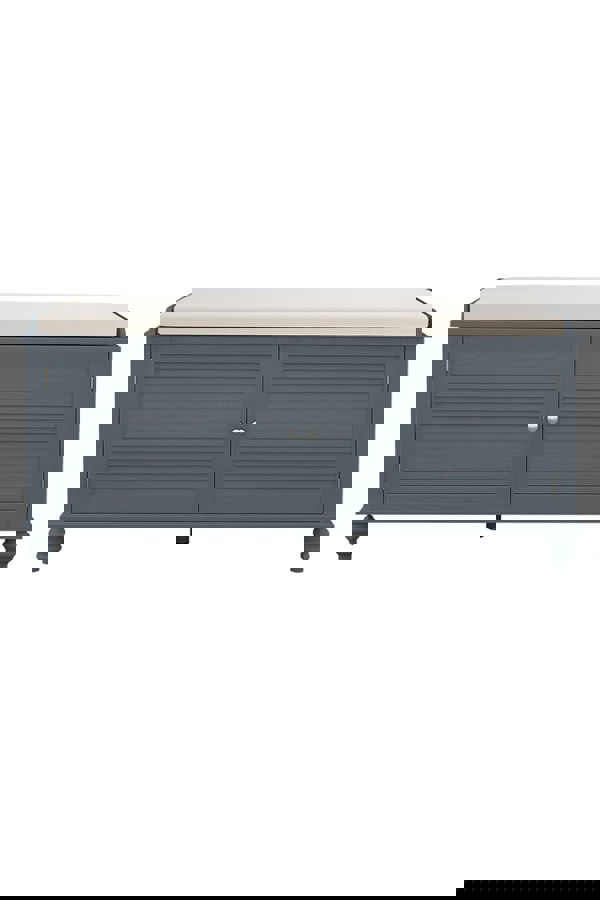 Living and Home Shoe Cabinet Storage Bench with Linen Cushion