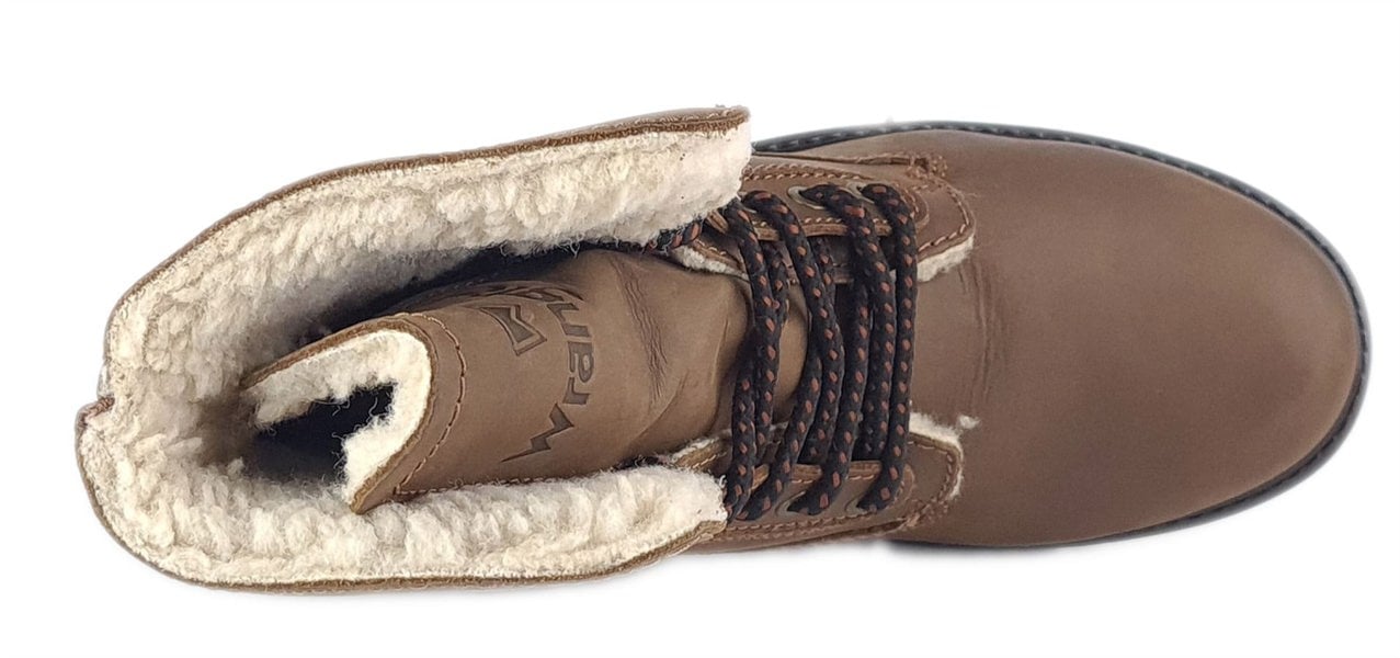 Wrangler Aviator Mens Hi Leg Lace Up Leather Warm Boots