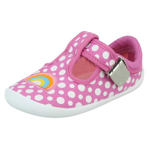 Clarks Unisex Childrens Clarks T-Bar Casual Shoe Roamer Sun