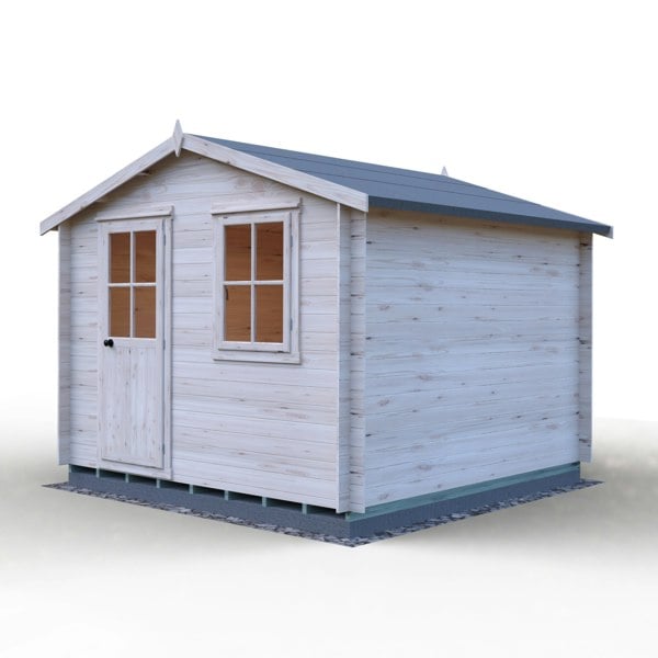 Shire Avesbury 10x10 Log Cabin 19mm interlock  Cladding - Best Shed
