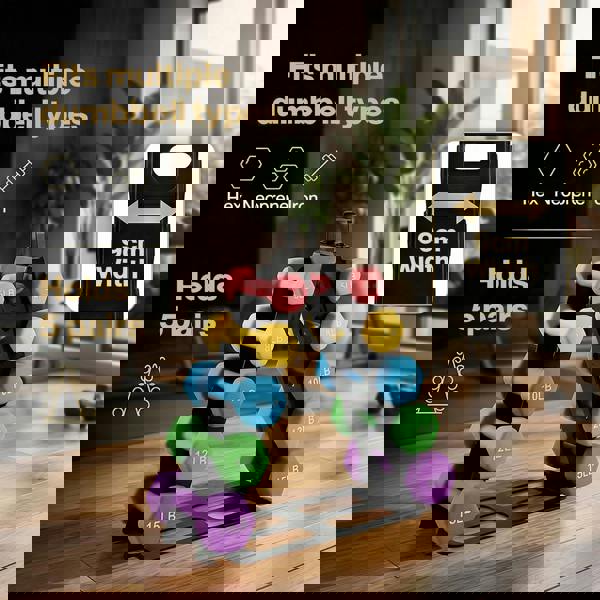 Centra Dumbbell Rack Stand Steel A-Frame Home Gym Weight Storage Holder 180LB