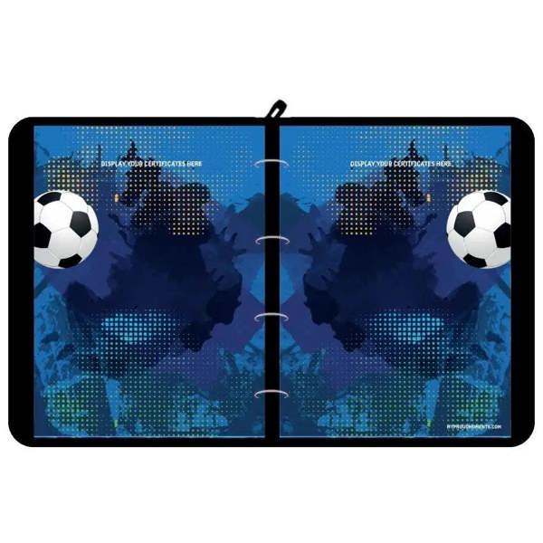 Proud Moments soccer ball world map notebook cover for football medal case