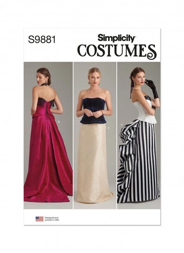 Simplicity Sewing Pattern 9881, Skirts for Women, A (6-8-10-12-14-16) - Intermediate
