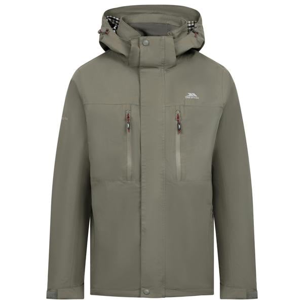 Trespass Mens Griminish Waterproof Jacket - Green Smoke - 