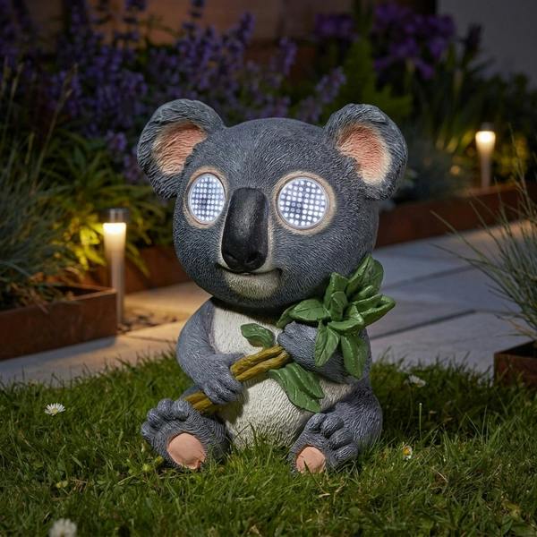 Garden Greatness Blinkin' Koala Solar Garden Ornament Light