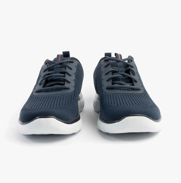Skechers SUMMITS - TORRE Mens Trainers Navy/Red