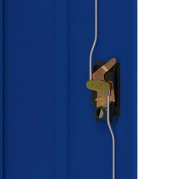 Berkfield File Cabinet Light Grey and Blue 90x40x70 cm Steel