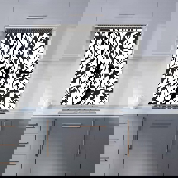 Warren Reed - Designer Brush Abstract Pattern Kitchen Splashback