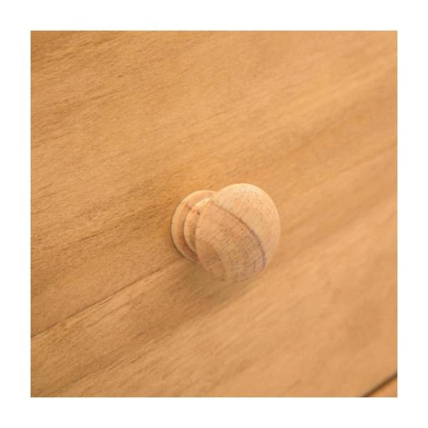 Cabinet Bits Lugo Waxed 2 Drawer Console Table Wood Knob