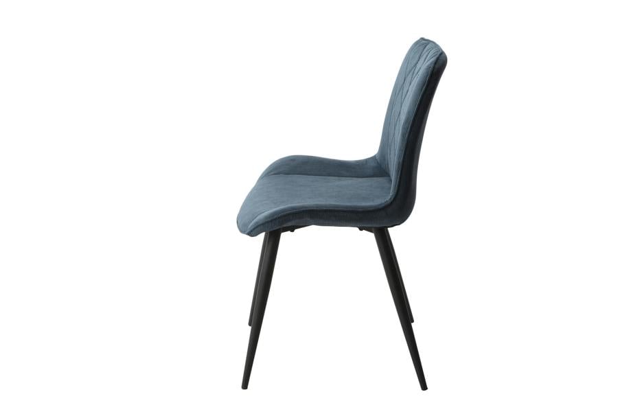 Core Products Pair of Aspen Diamond Stitch Upholstered Fabric Chairs