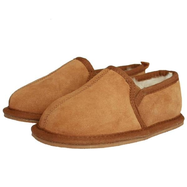 Eastern Counties Leather Childrens/Kids Sheepskin Lined Slippers - Chestnut
