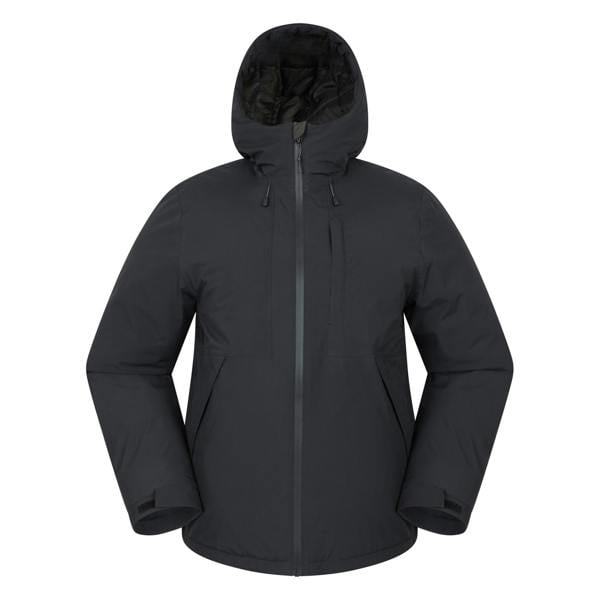Mountain Warehouse Mens Heard Padded Waterproof Jacket - Black - 