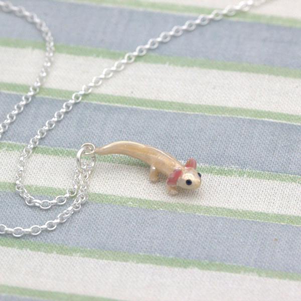 Mylee London Axolotl Necklace - Enamelled Sterling Silver