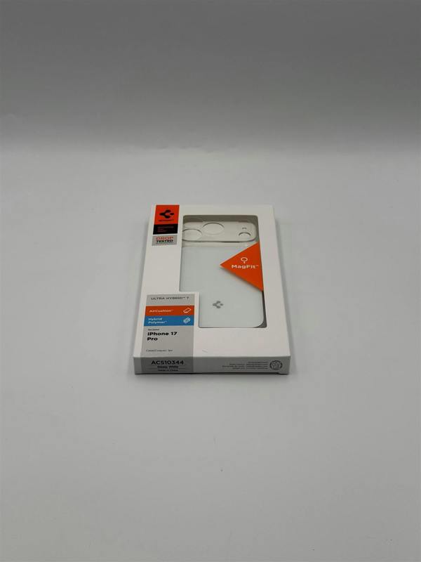 Spigen Ultra Hybrid "T" MagSafe Case for iPhone 17 Pro 6.3" Clear White - ACS10344