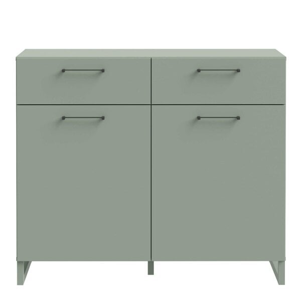 Wyld Haus Innsbruck Sage Green Wooden 2 Door  2 Drawer Storage Chest