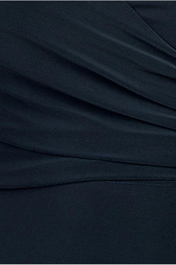 High Neck Drawstring Mini Dress - Navy DR3529