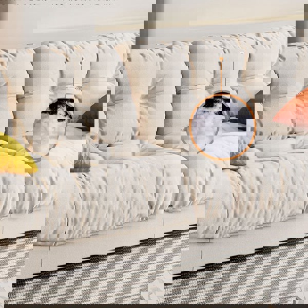 Hudson Soft Two Seater, Three Seater, Four Seater Sofa, Cream-Rit Concept-Rit Concept