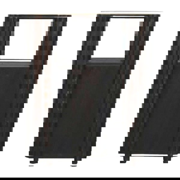 Artisan Furniture Solid Wood Rattan Curve Edge Nightstand