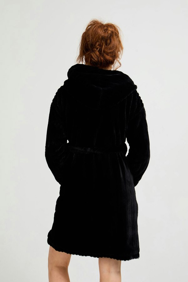 Cloud Dressing Gown in Black - Wholesale - Robes