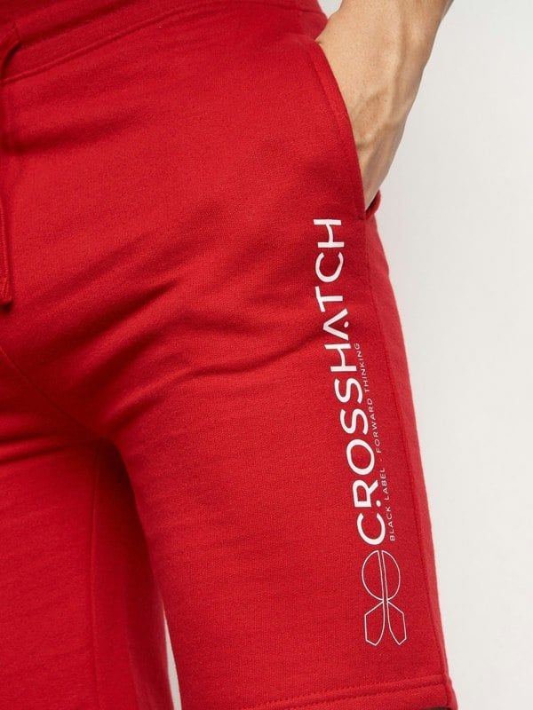 Crosshatch Bengston Jog Shorts Red