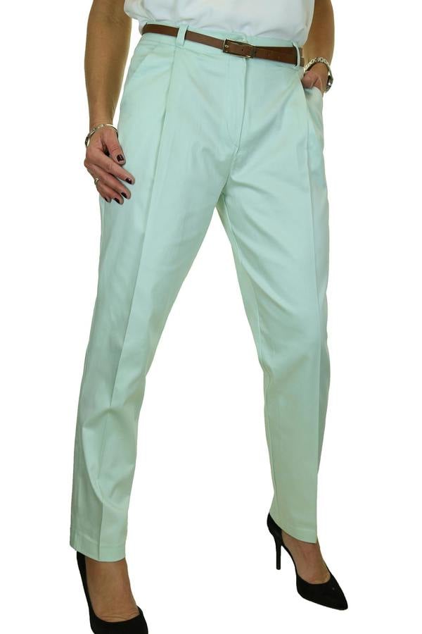 Paulo Due Women's Tapered Fit Chino Trousers with Belt