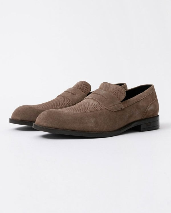 BOSS Orange Tayil Mens Suede Loafers