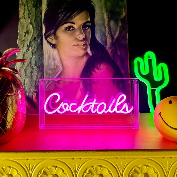 Love Frankie Cocktails Neon Light - Pink