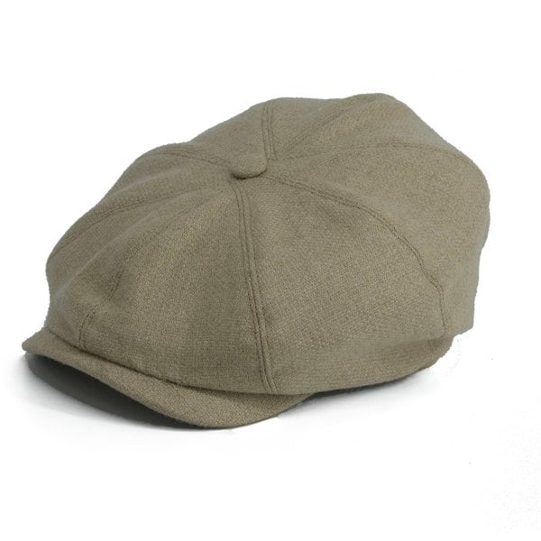 Gamble & Gunn Lloyd Soft Brown 8 Panel British Made Cap Merino, Angora & Cashmere Welsh Wool Mix 