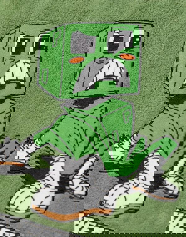 Minecraft Boys Green Creeper Long Sleeve Long Leg Pyjama Set